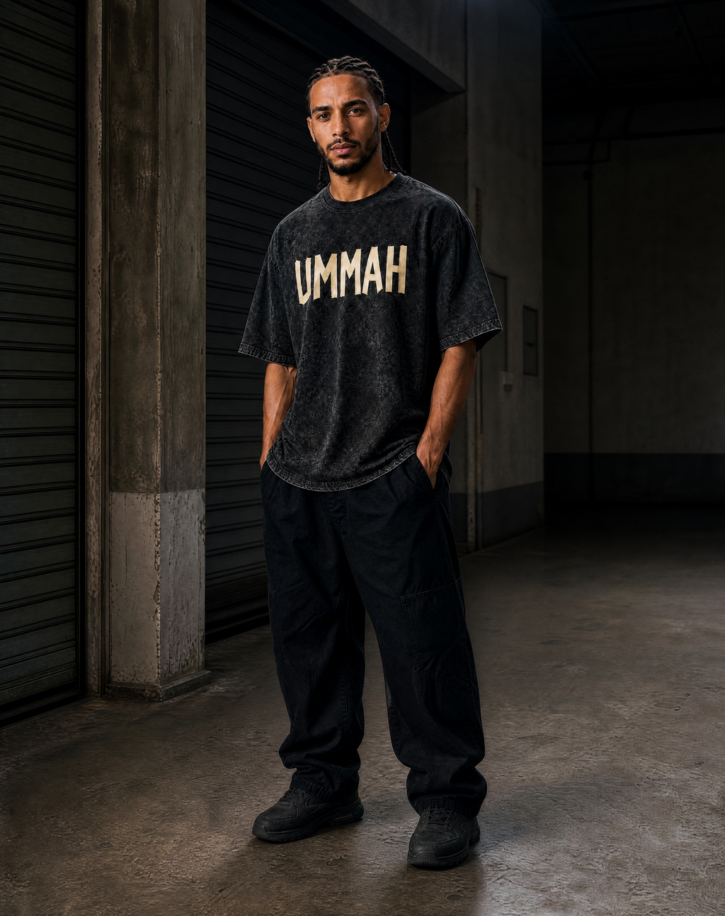 Ummah Oversize Washed Tape T-Shirt