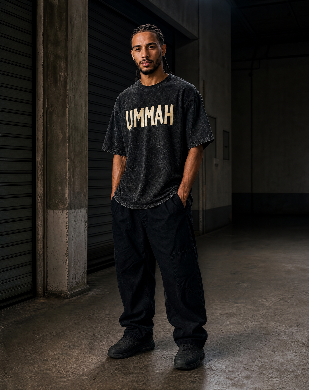 Ummah Oversize Washed Tape T-Shirt