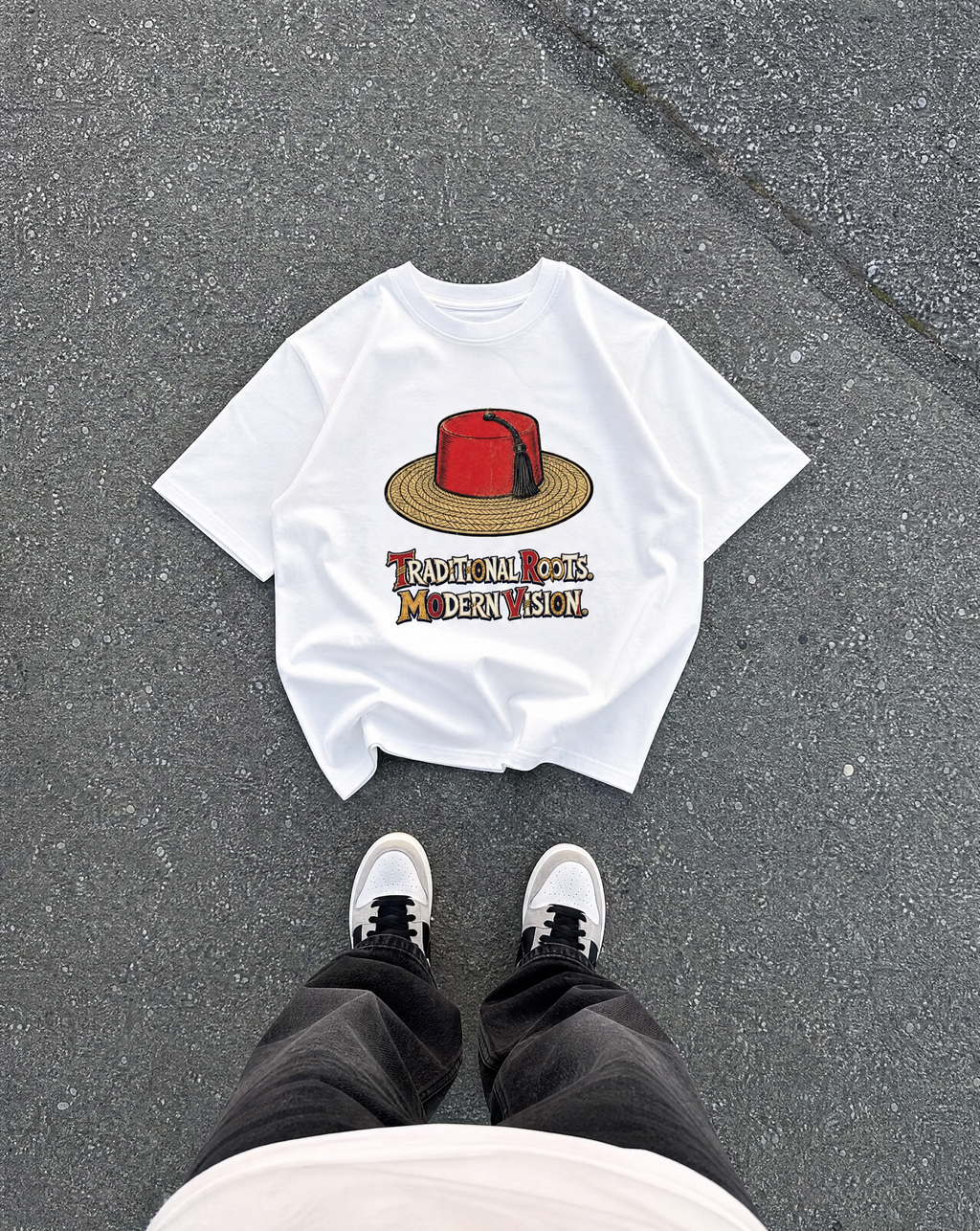 Traditional Roots Modern Vision Oversize T-Shirt