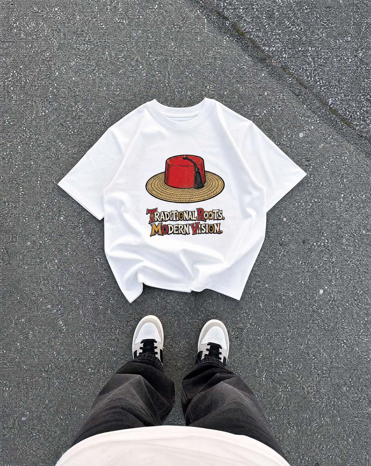 Traditional Roots Modern Vision Oversize T-Shirt