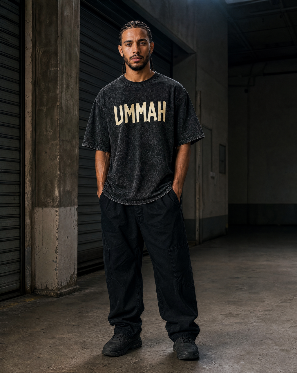 Ummah Oversize Washed Tape T-Shirt