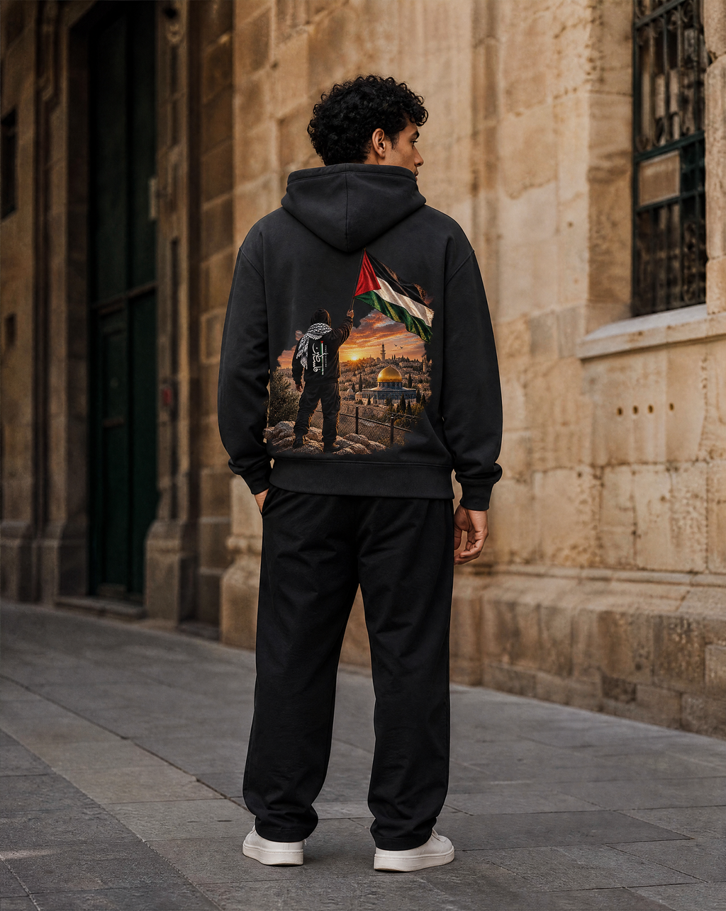 Free Palestine Oversize Hoodie