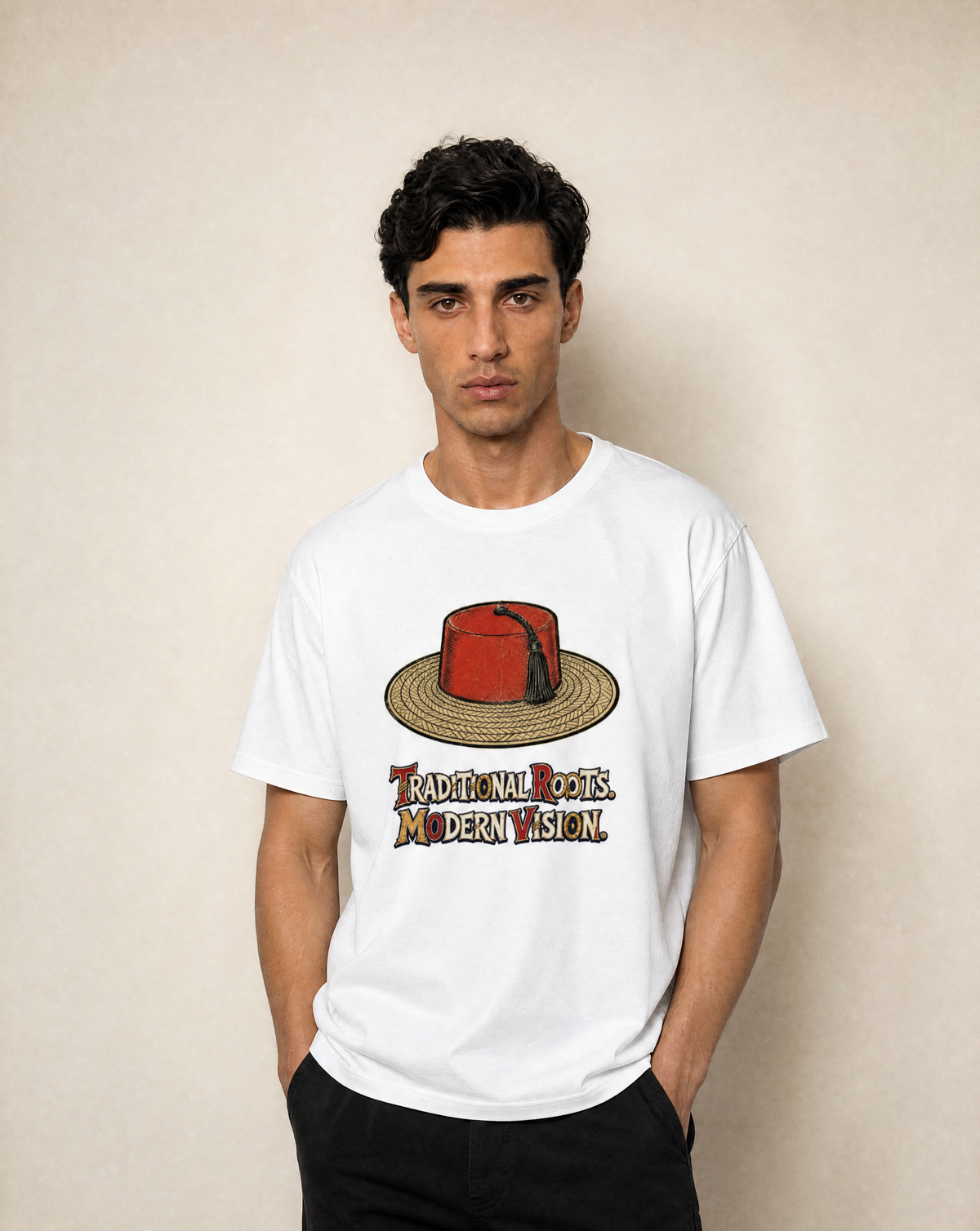 Traditional Roots Modern Vision Oversize T-Shirt