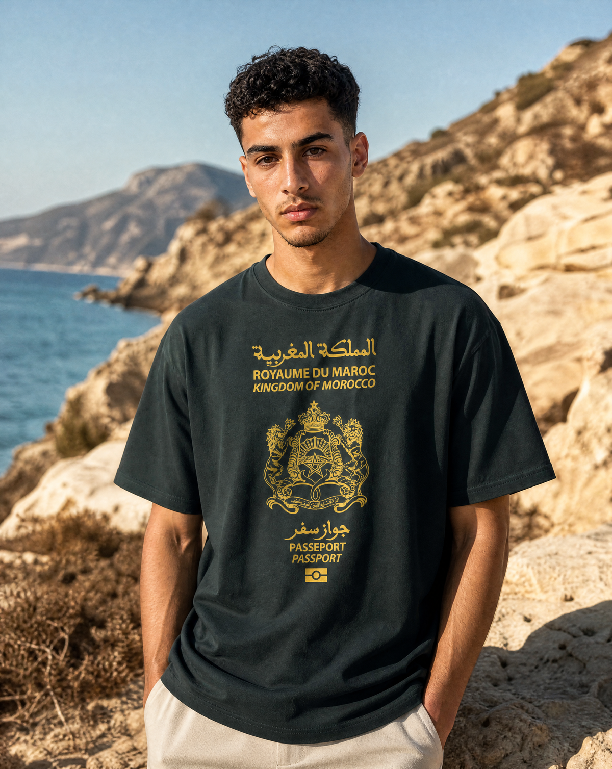 Morocco Passport Oversize T-Shirt